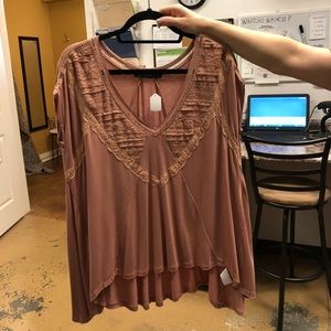 By Together- short sleeved v neck shirt